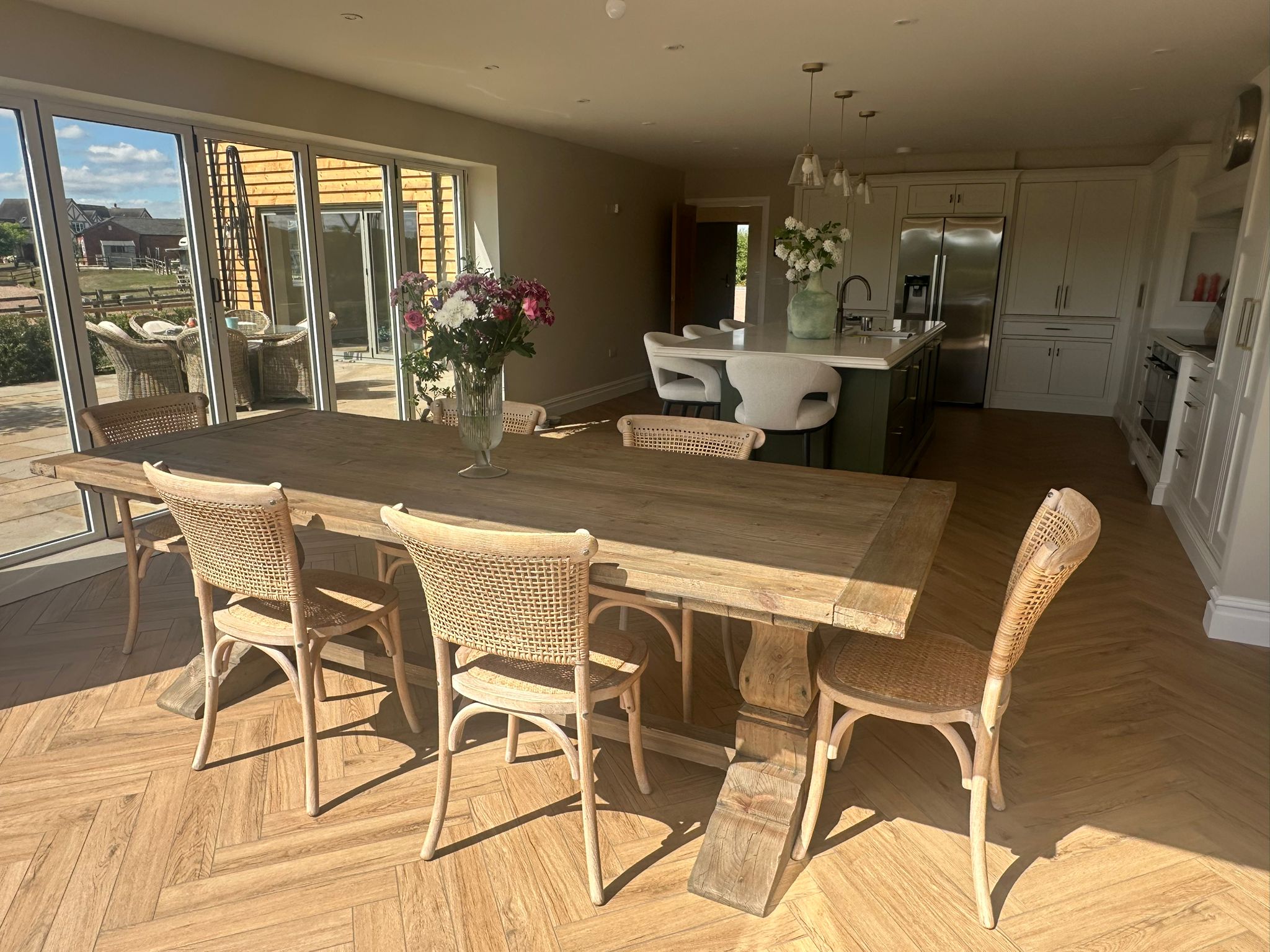 Charles Ted New Hampshire Rustic Reclaimed Pine Dining Table - CharlesTed Home