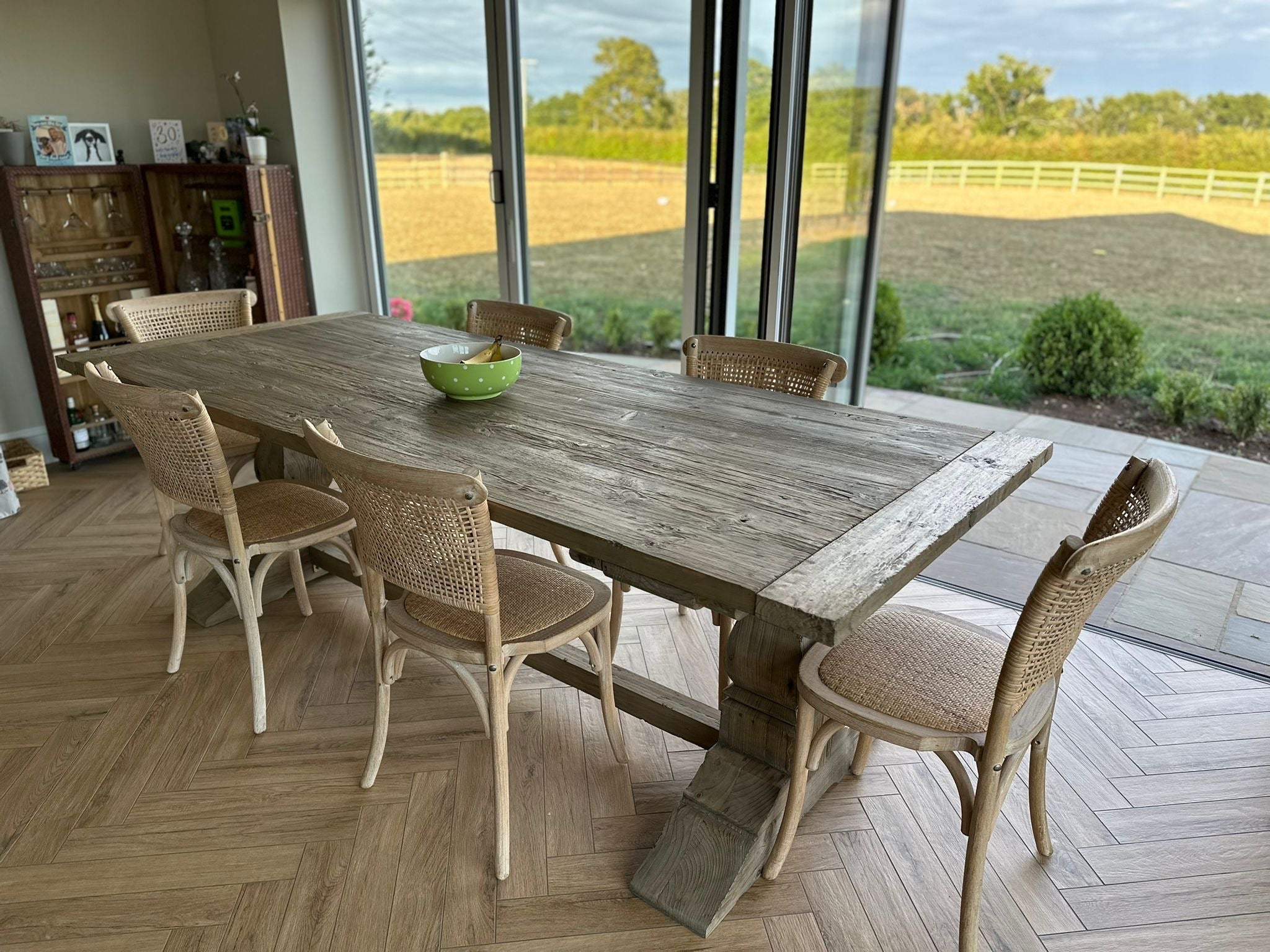 Charles Ted New Hampshire Rustic Reclaimed Pine Dining Table - CharlesTed Home