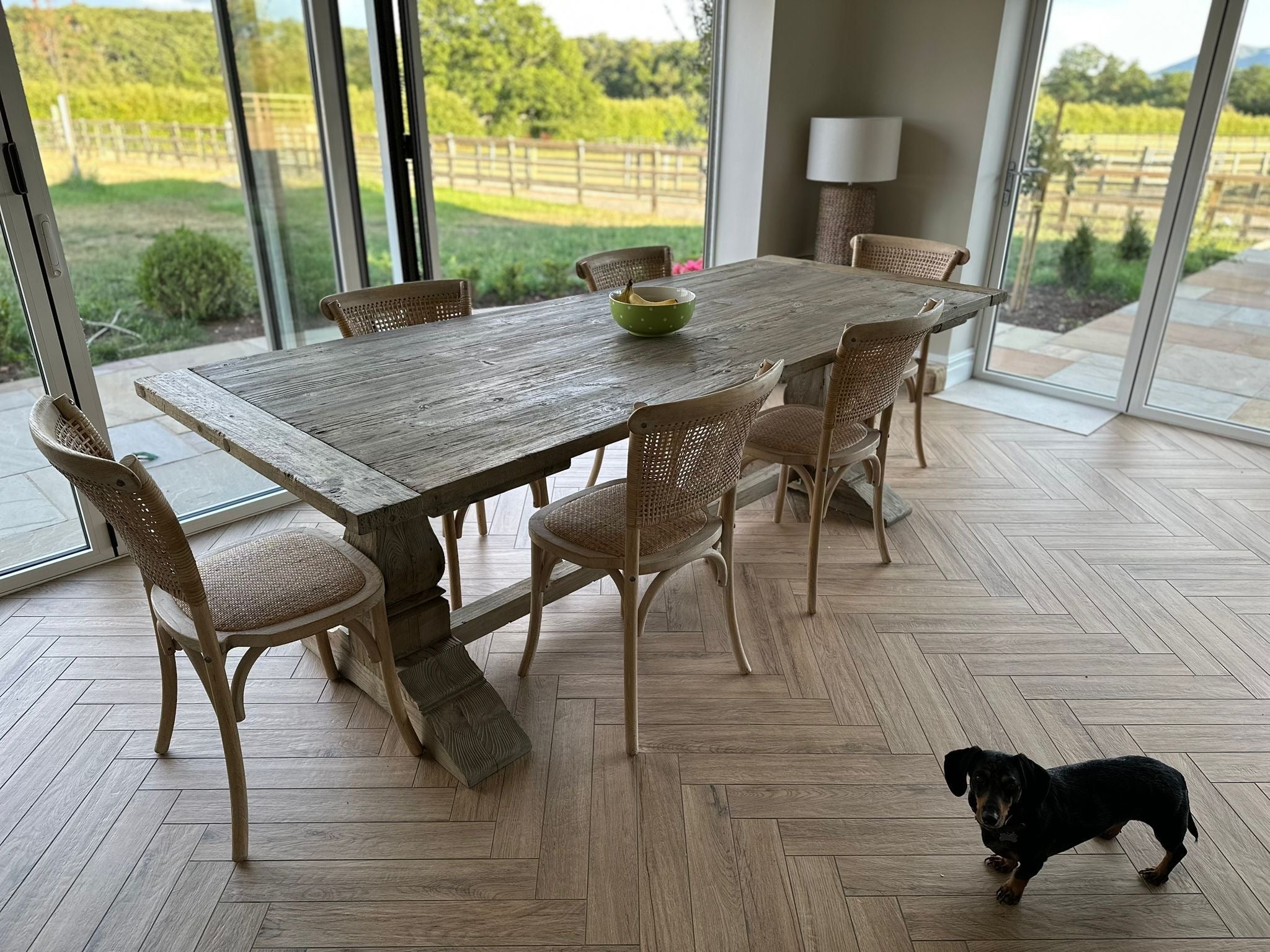 Charles Ted New Hampshire Rustic Reclaimed Pine Dining Table - CharlesTed Home