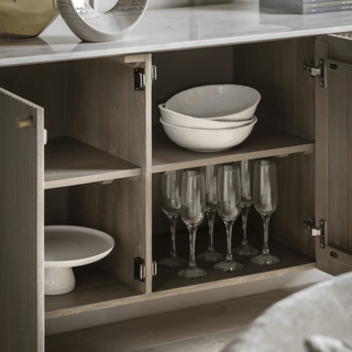 Charles Ted Oslo Mango Wood and Marble Sideboard - CharlesTed Home