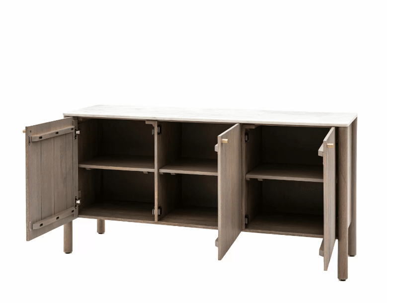 Charles Ted Oslo Mango Wood and Marble Sideboard - CharlesTed Home