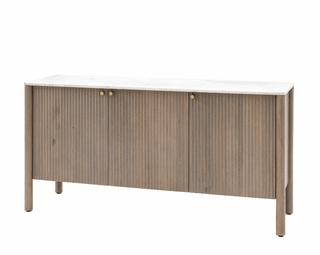 Charles Ted Oslo Mango Wood and Marble Sideboard - CharlesTed Home