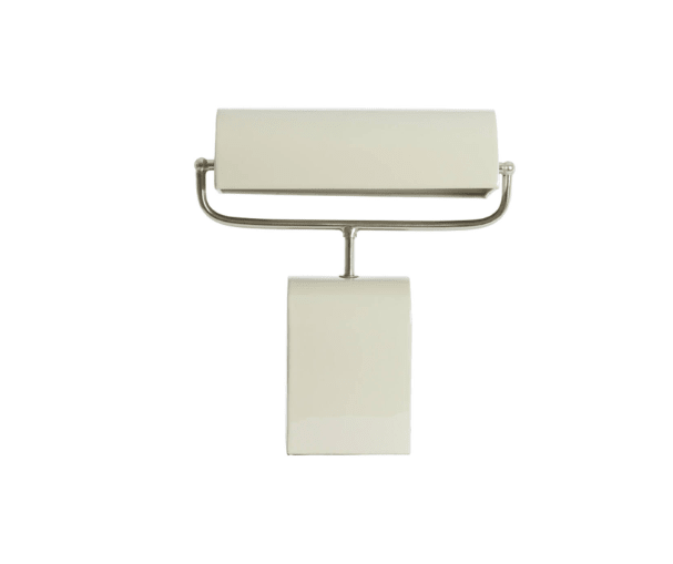Charles Ted Oslo Nickel Dome Table Lamp | Modern Cream Metal Light - CharlesTed Home