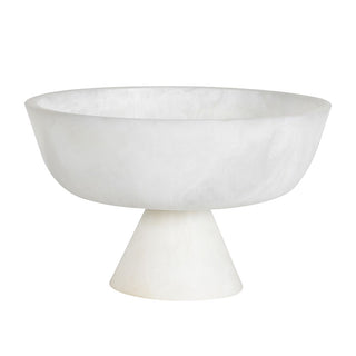 Charles Ted Rita White Resin Pedestal Bowl Decorative Centrepiece - CharlesTed Home