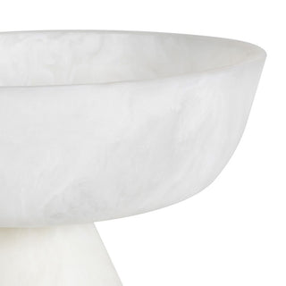 Charles Ted Rita White Resin Pedestal Bowl Decorative Centrepiece - CharlesTed Home