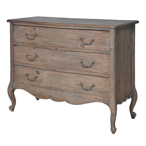 Rupert Reclaimed Pine Chest of Drawers | French Provincial