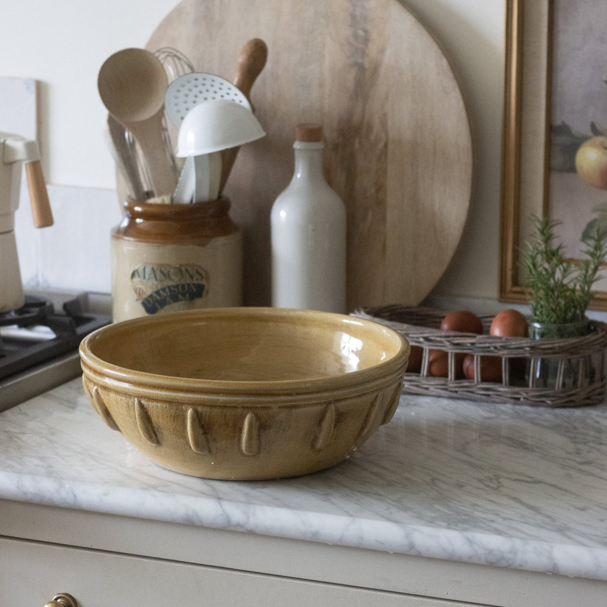Amber Glaze Artisan Bowl