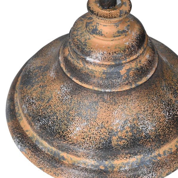 Charles Ted Rustic Green Table Lamp with Fabric Shade - CharlesTed Home