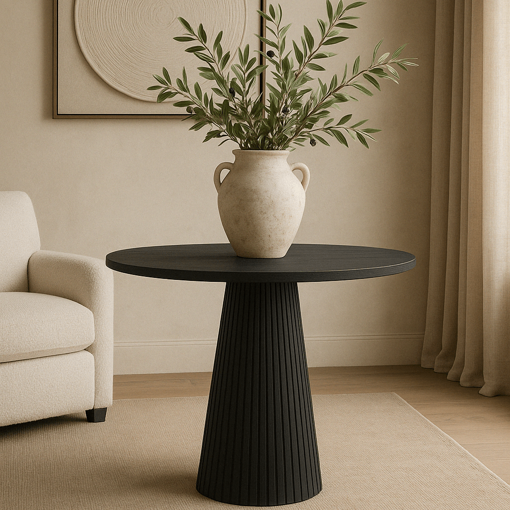 Charles Ted Salisbury Ribbed Occasional Table | Black Oak - CharlesTed Home