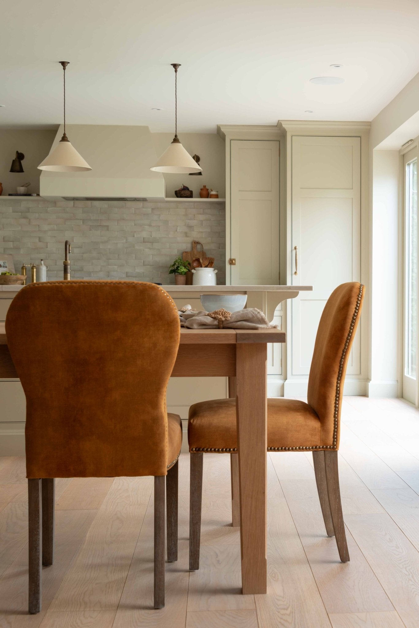 Charles Ted Savannah Velvet Dining Chair | Burnt Sienna - CharlesTed Home