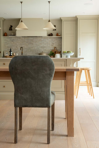 Charles Ted Savannah Velvet Dining Chair | Forest Green - CharlesTed Home