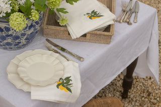Charles Ted Scalloped Dinner Service | White | Set of 12 - CharlesTed Home