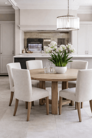 Charles Ted Sierra Reclaimed Elm Round Dining Table - CharlesTed Home