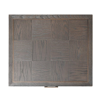 Charles Ted Sloane Modern Oak Bedside Table with Brass Accents | 2 Drawer Nightstand - CharlesTed Home
