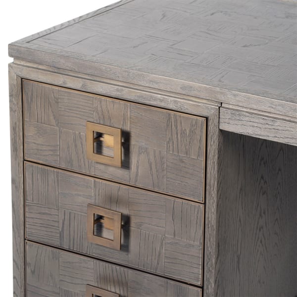 Charles Ted Sloane Oak Writing Desk with Three Drawer Storage - CharlesTed Home