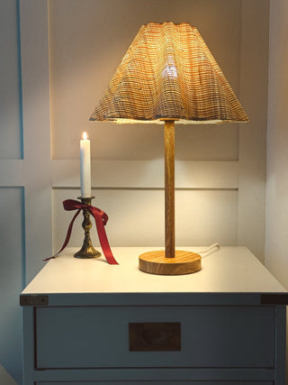 Charles Ted Soleil Rattan Lamp | Handcrafted Natural Rattan Table Lamp - CharlesTed Home