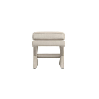Charles Ted Studio CTH Hamptons Cross Leg Footstool | Stone - CharlesTed Home