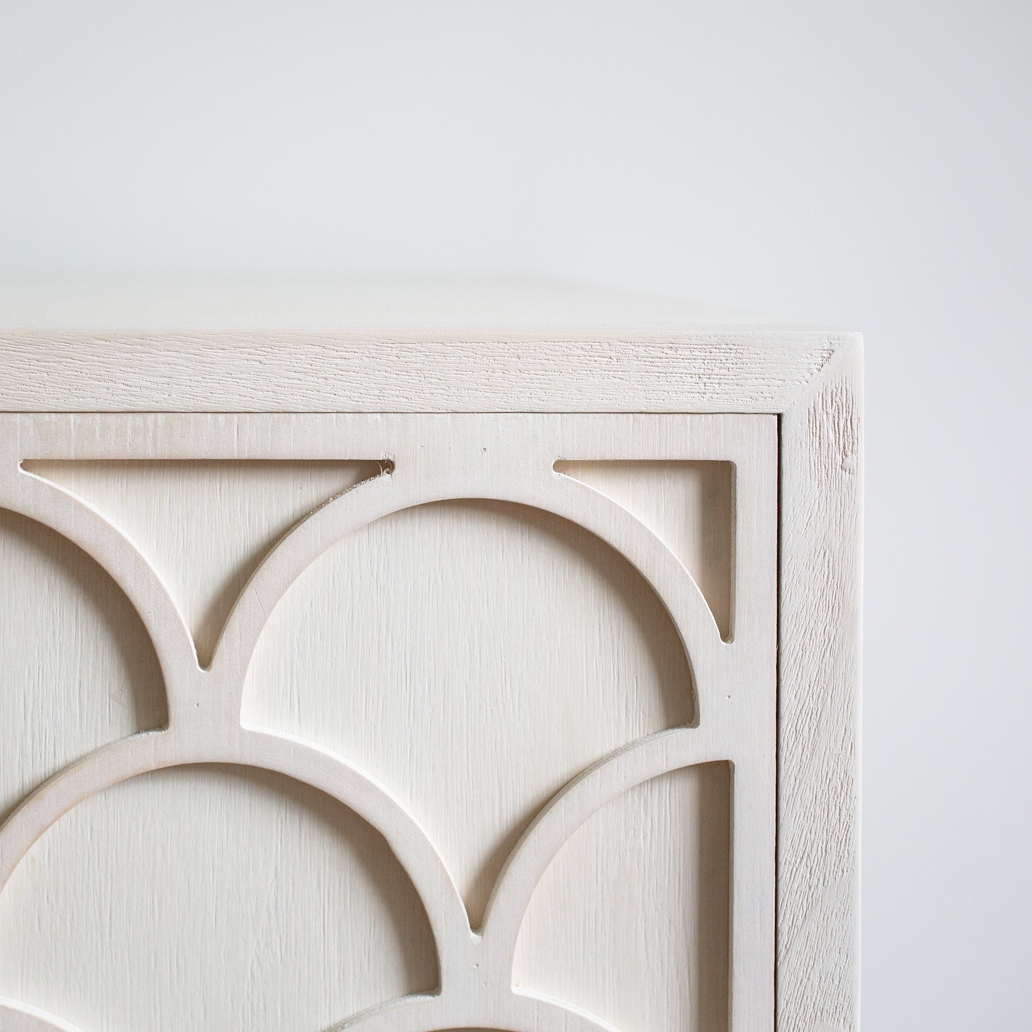 Charles Ted The Scallop Detail Alder Wood Sideboard - CharlesTed Home