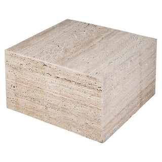 Charles Ted Tuscany Marble Coffee Table | Natural Travertine Effect Stone Cube - CharlesTed Home