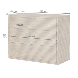 Charles Ted Wenlock Ribbed Oak Chest of Drawers - CharlesTed Home