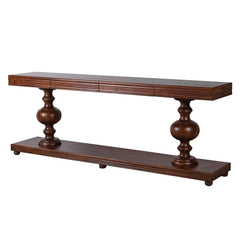 Charles Ted Winslow Console Table | Rustic Elegance in Dark Acacia Wood - CharlesTed Home