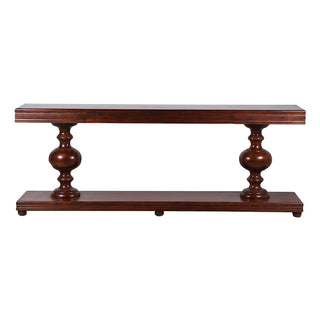 Charles Ted Winslow Console Table | Rustic Elegance in Dark Acacia Wood - CharlesTed Home