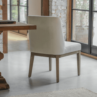 Charles Ted Winslow Linen Dining Chair with Solid Wood Frame - CharlesTed Home