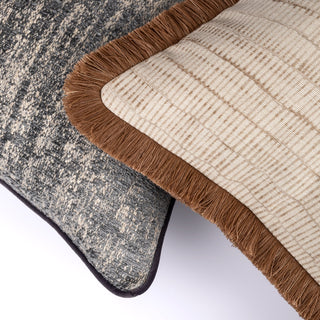 Textured champagne weave of the Aldworth cushion