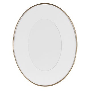 Avening oval picture frame with slim gold edge
