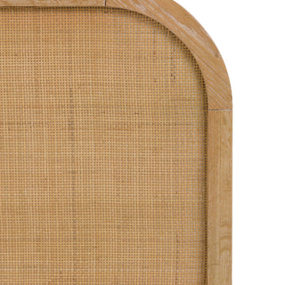 CharlesTed Cheltenham Rattan Bed Frame in Lime Washed Oak | Available in Two Sizes - CharlesTed Home