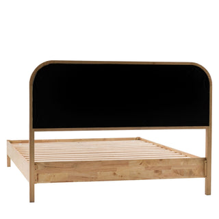 CharlesTed Cheltenham Rattan Bed Frame in Lime Washed Oak | Available in Two Sizes - CharlesTed Home