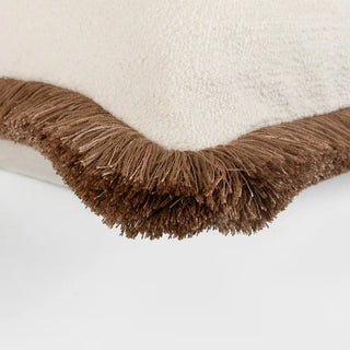 CharlesTed Home Bouclé Fringe Cushion – A Timeless, Textural Accent for Every Season | Available in Two Sizes - CharlesTed Home