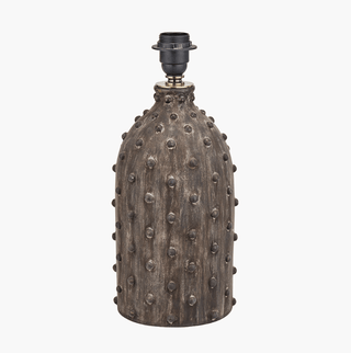CharlesTed Home Callie Brown Ceramic Table Lamp with Natural Cotton Shade - CharlesTed Home