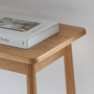 CharlesTed Home Edmund Solid Oak Console Table Minimal Wooden Hallway Table - CharlesTed Home