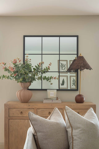 CharlesTed Home Havana Handcrafted Rattan Table Lamp with Brass Accents and Spherical Base – Boho Modern Lighting - CharlesTed Home