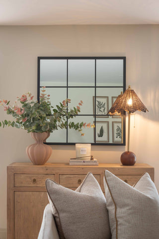 CharlesTed Home Havana Handcrafted Rattan Table Lamp with Brass Accents and Spherical Base – Boho Modern Lighting - CharlesTed Home