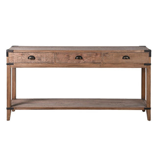 CharlesTed Home Hayden Reclaimed Oak Console Table Solid Wood Hallway Table - CharlesTed Home