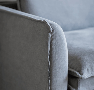 CharlesTed Home Landon Linen Sofa with Deep Seat Cushions and Relaxed Slipcover Design - CharlesTed Home