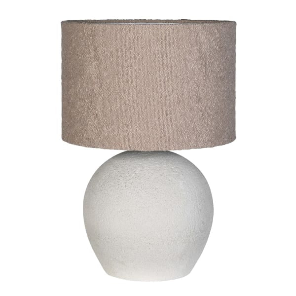Leo Textured Ceramic Table Lamp | Complete with Shade