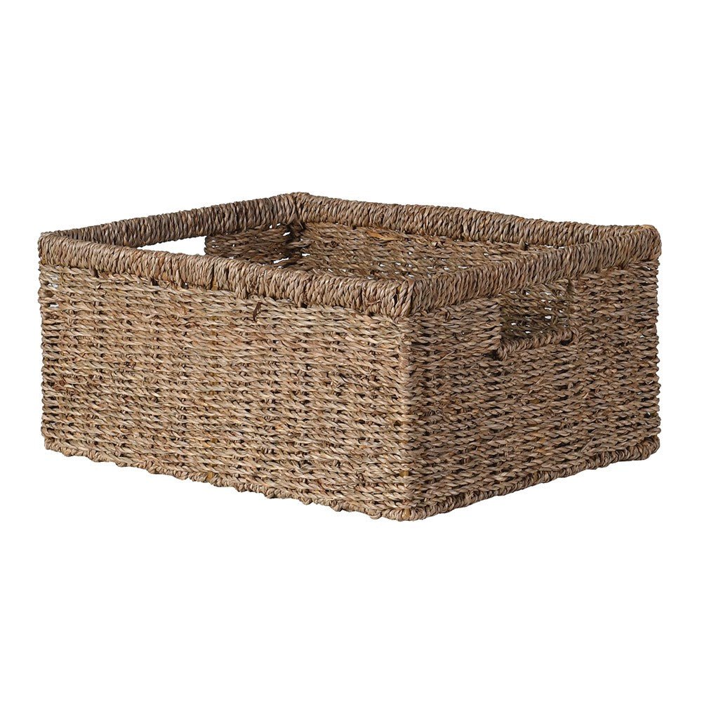 CharlesTed Home Natural Seagrass Storage Trays | Set of Three - CharlesTed Home