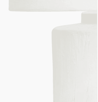 CharlesTed Home Penelope White Textured Ceramic Table Lamp - CharlesTed Home