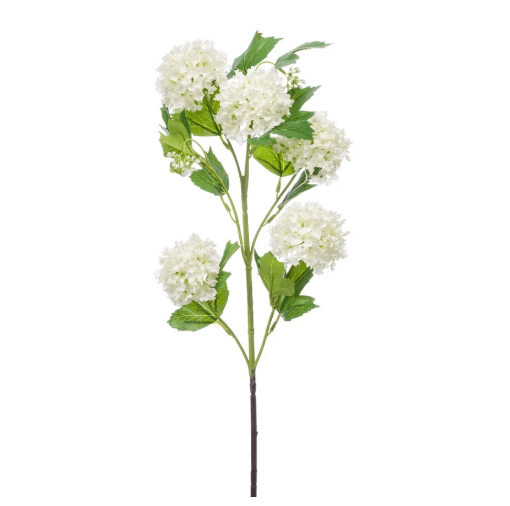 CharlesTed Home Pom Pom White Viburnum Stem - CharlesTed Home