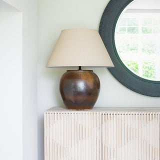 CharlesTed Home Reclaimed Pine Textured Sideboard with Carved Pattern - CharlesTed Home