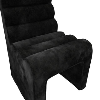 CharlesTed Home Studio CTH Mandi Sculptured Dining Chair | Black - CharlesTed Home