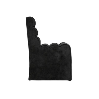 CharlesTed Home Studio CTH Mandi Sculptured Dining Chair | Black - CharlesTed Home