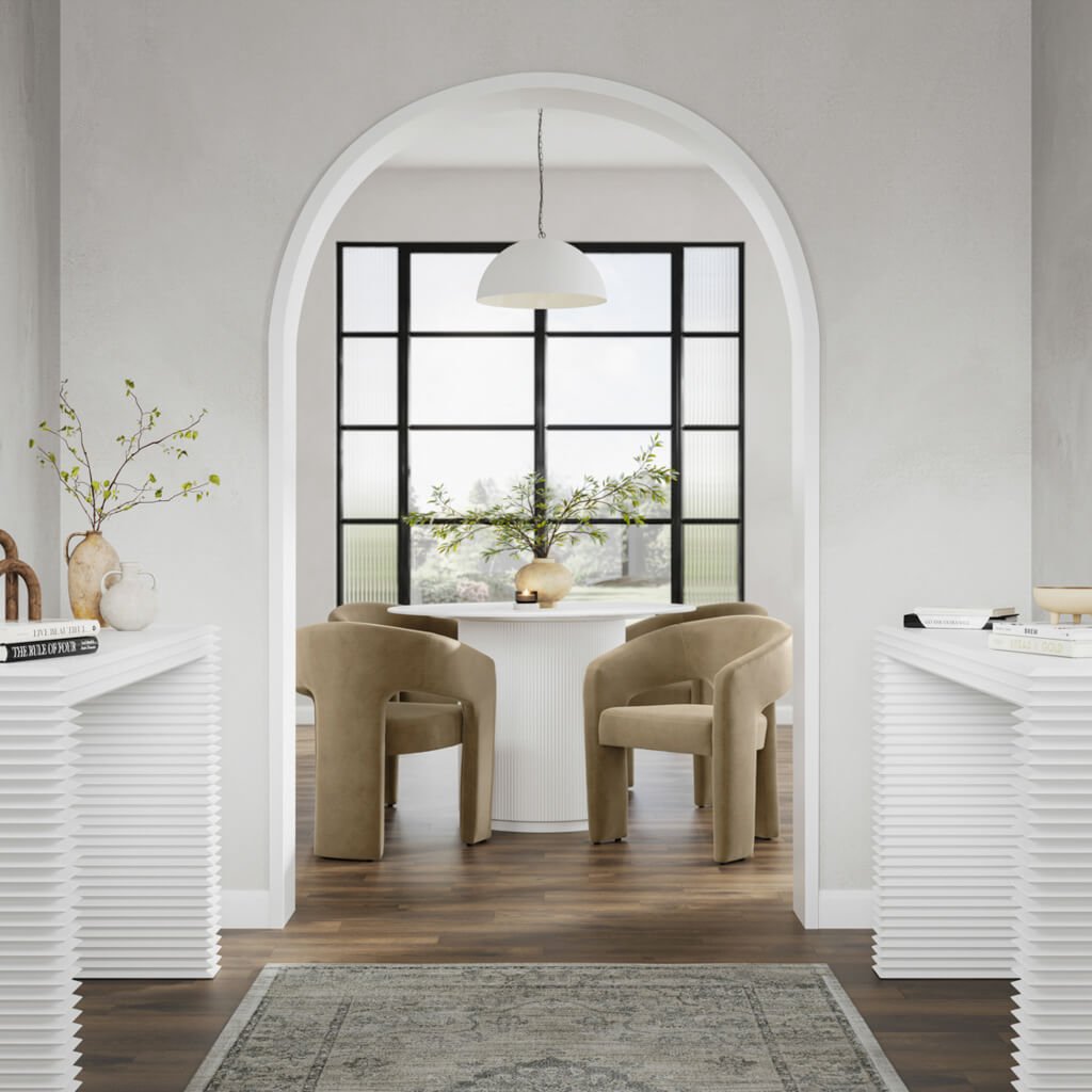 CharlesTed Home Studio CTH Mole Velvet Dining Chair - CharlesTed Home