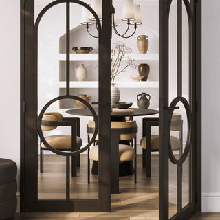 CharlesTed Home Studio CTH Molly Contemporary Dining Chair | Mole - CharlesTed Home