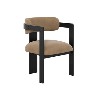CharlesTed Home Studio CTH Molly Contemporary Dining Chair | Mole - CharlesTed Home