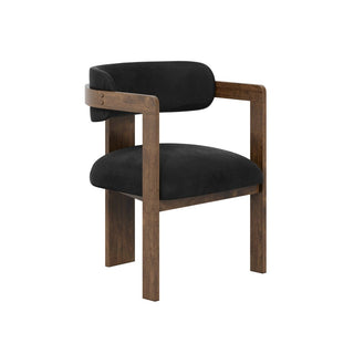 CharlesTed Home Studio CTH Molly Contemporary Dining Chair | Walnut - CharlesTed Home