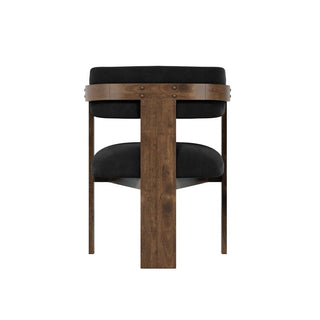CharlesTed Home Studio CTH Molly Contemporary Dining Chair | Walnut - CharlesTed Home